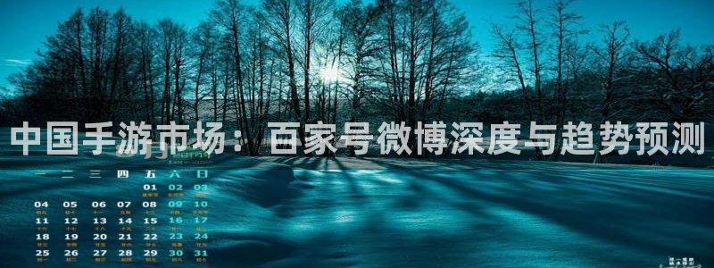 天美娱乐科技：中国手游市场：百家号微博深度与趋势预测